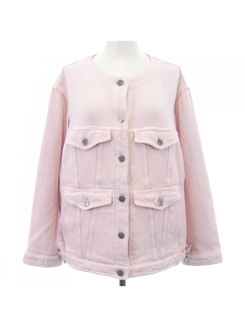 Chanel Collarless Jacket Pink